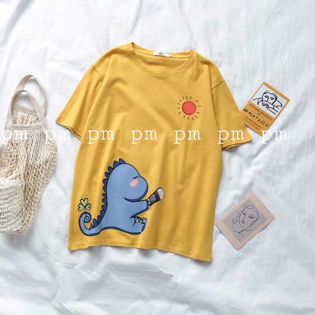 Áo khủng long mặt trời ngắn tay