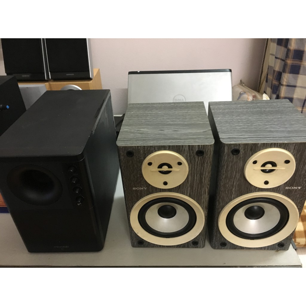 Loa Sony + SUB MICROLAB X2 (Bass 14cm)