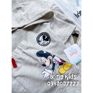 Bộ Hè Hoodie Bé Trai Da Cá Mickey