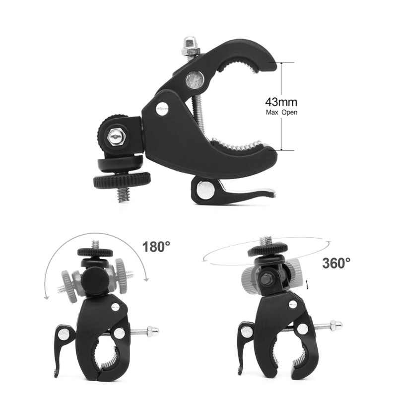 Kẹp giữ máy ảnh DSLR có gắn giá đỡ 3 chân