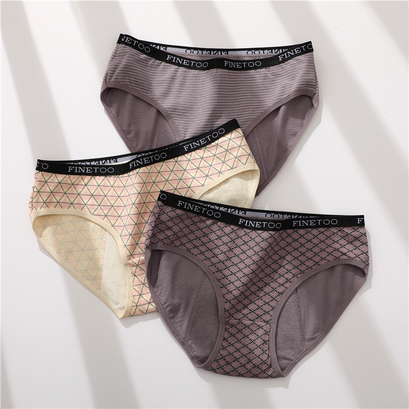 Quần lót sinh lý nữ TAKETALK size M-3XL chất liệu cotton in họa tiết