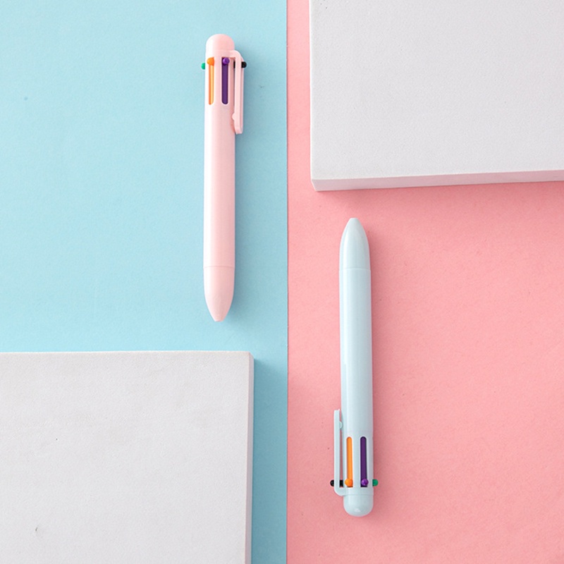 Bút Bi 6 Màu Sắc Ngọt Ngào Xinh Xắn