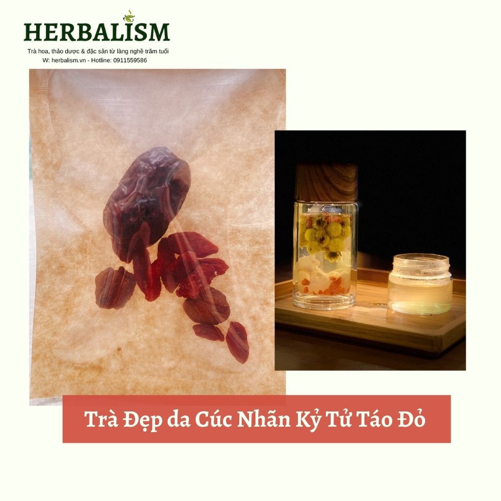 Câu Kỷ Tử Ngọt Cỡ Đại HERBALISM sấy lưu hương. Làm rượu câu kỷ tử, pha trà hoa thảo dược