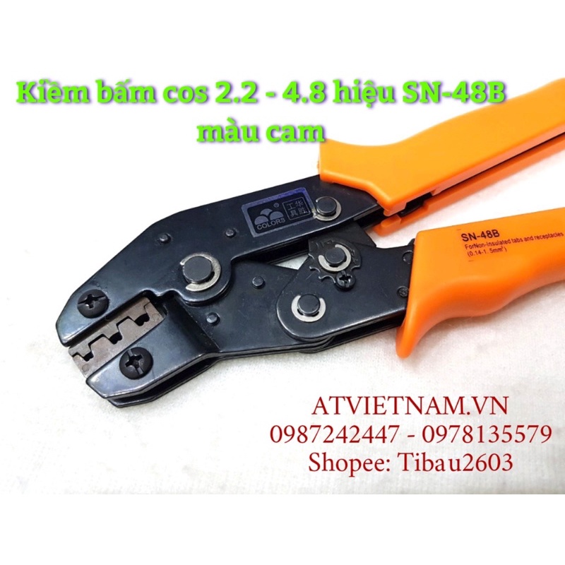 Kiềm bấm cos SN - 48B chuyên dùng bấm cos 2.2 - 4.8 chắc đẹp