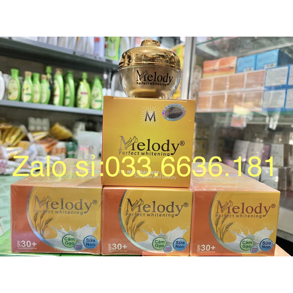 [ chuẩn hàng-giá sỉ] kem MELODY giảm mụn- liền sẹo-mờ thâm-nuôi dưỡng làn da trắng sáng và mềm mịn hủ 12G