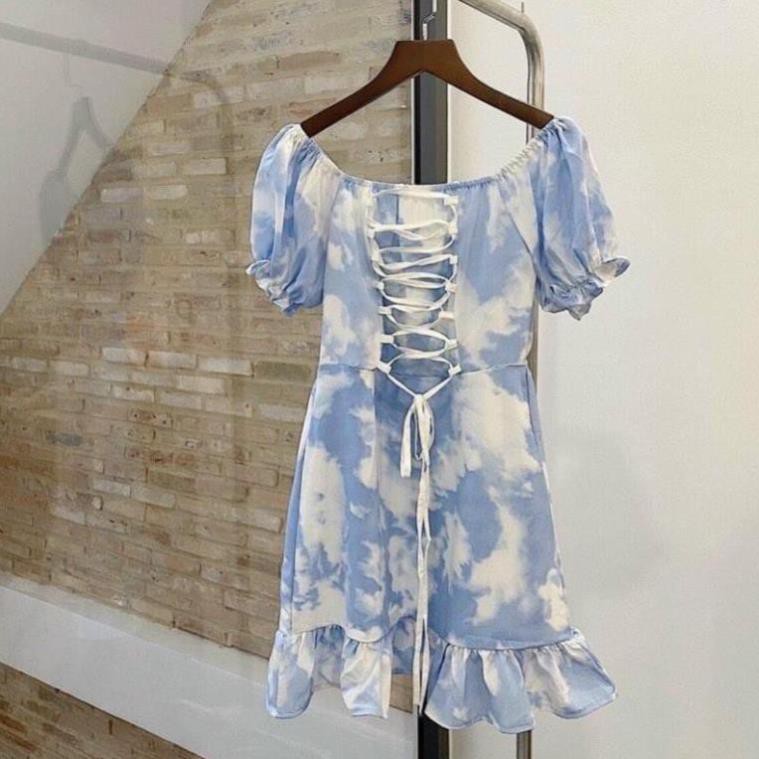 SIU PHẨM HÈ. 💃 Đầm Nữ Loang Trễ Vai Cột Dây Váy Nữ Dáng Ngắn Chất Thun. Hot Hòn Họt Hè Này Đâyyyy | BigBuy360 - bigbuy360.vn