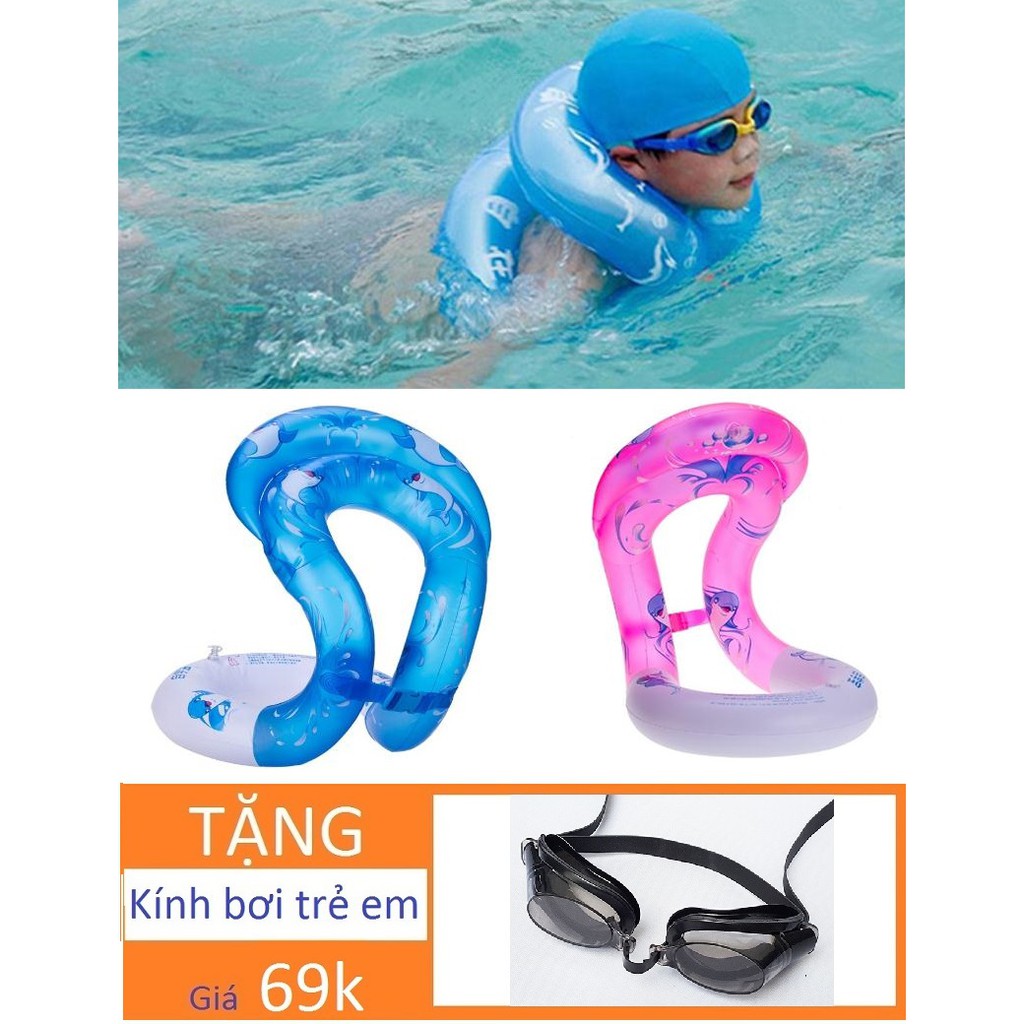 Phao uốn đỡ bụng tập bơi cho bé (Trẻ em - Người lớn) Kèm Kính bơi mã 50056