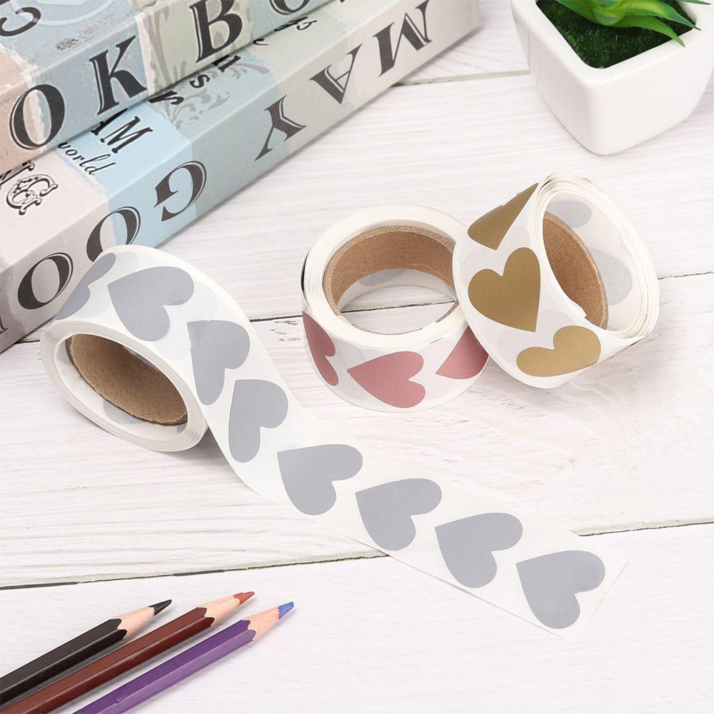 KRNY Bộ 300 Miếng Dán Hình Trái Tim Vui Nhộn Trang Trí Nhà Cửa