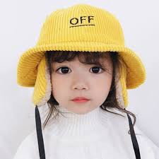 Sale off 50 % : Mũ off  đội đầu có bịt tai cơ động cho bé trai, gái chống gió lùa