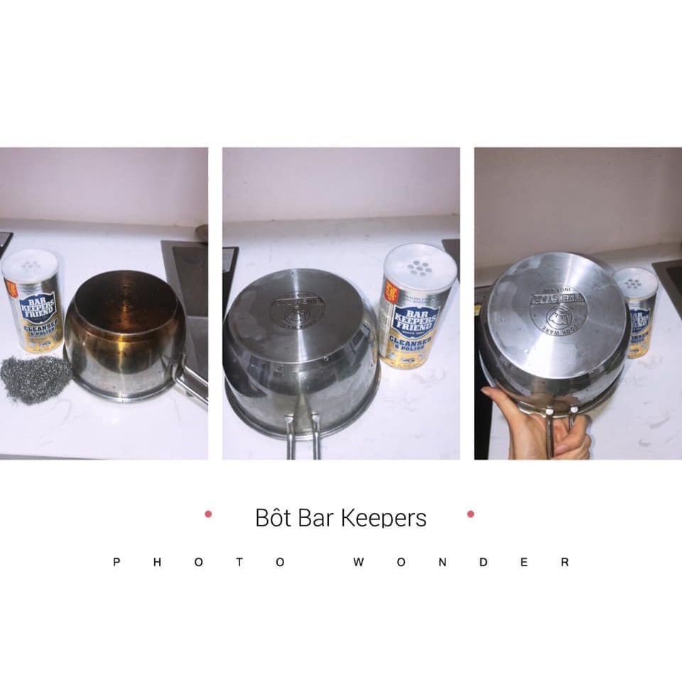 Bột làm sạch - bar keepers friend - 𝐋𝐀̀𝐌 𝐒𝐀̣𝐂𝐇  vách kính, vòi nước, men sứ trắng, bếp từ, xoong nồi,.....