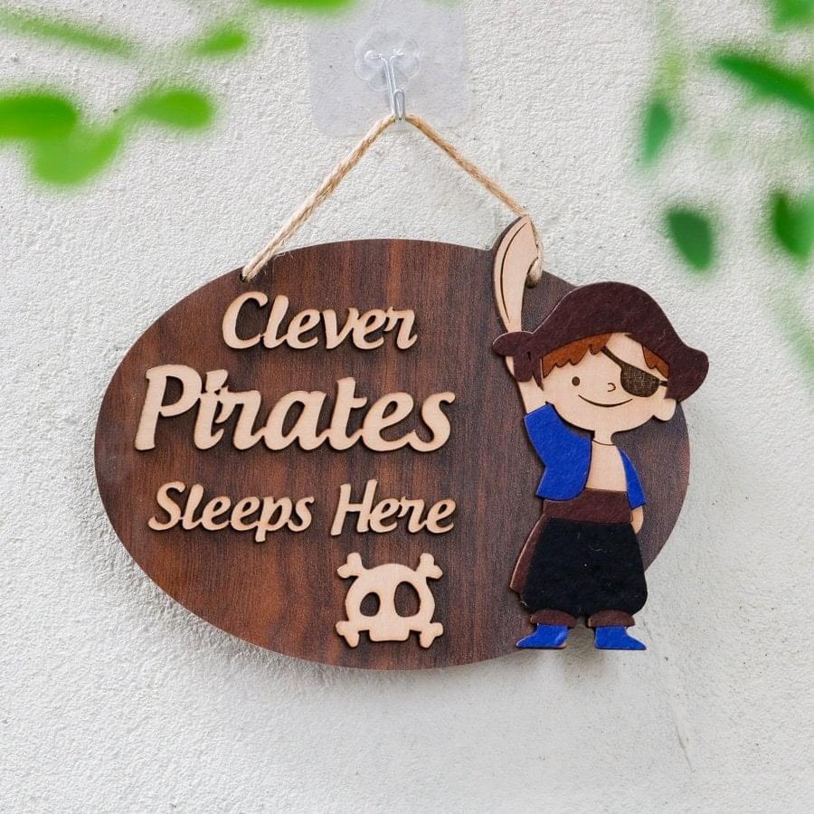 Bảng gỗ treo tường, trang trí nhà cửa treo cửa phòng bé con yêu baby room mom dad