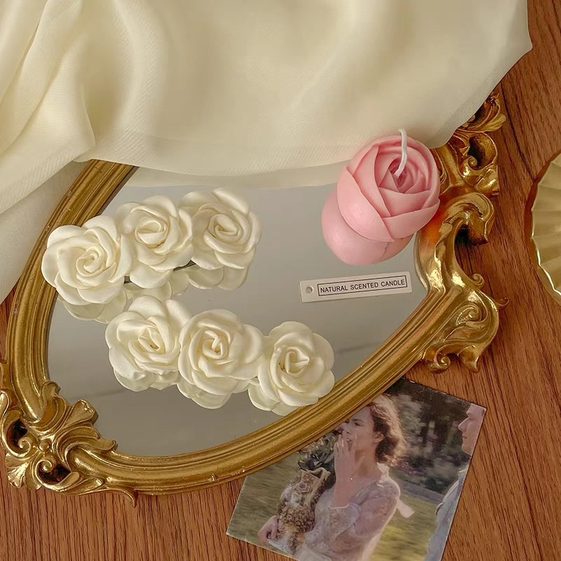 Kẹp tóc xinh hình hoa nữ tính - Khăn turban