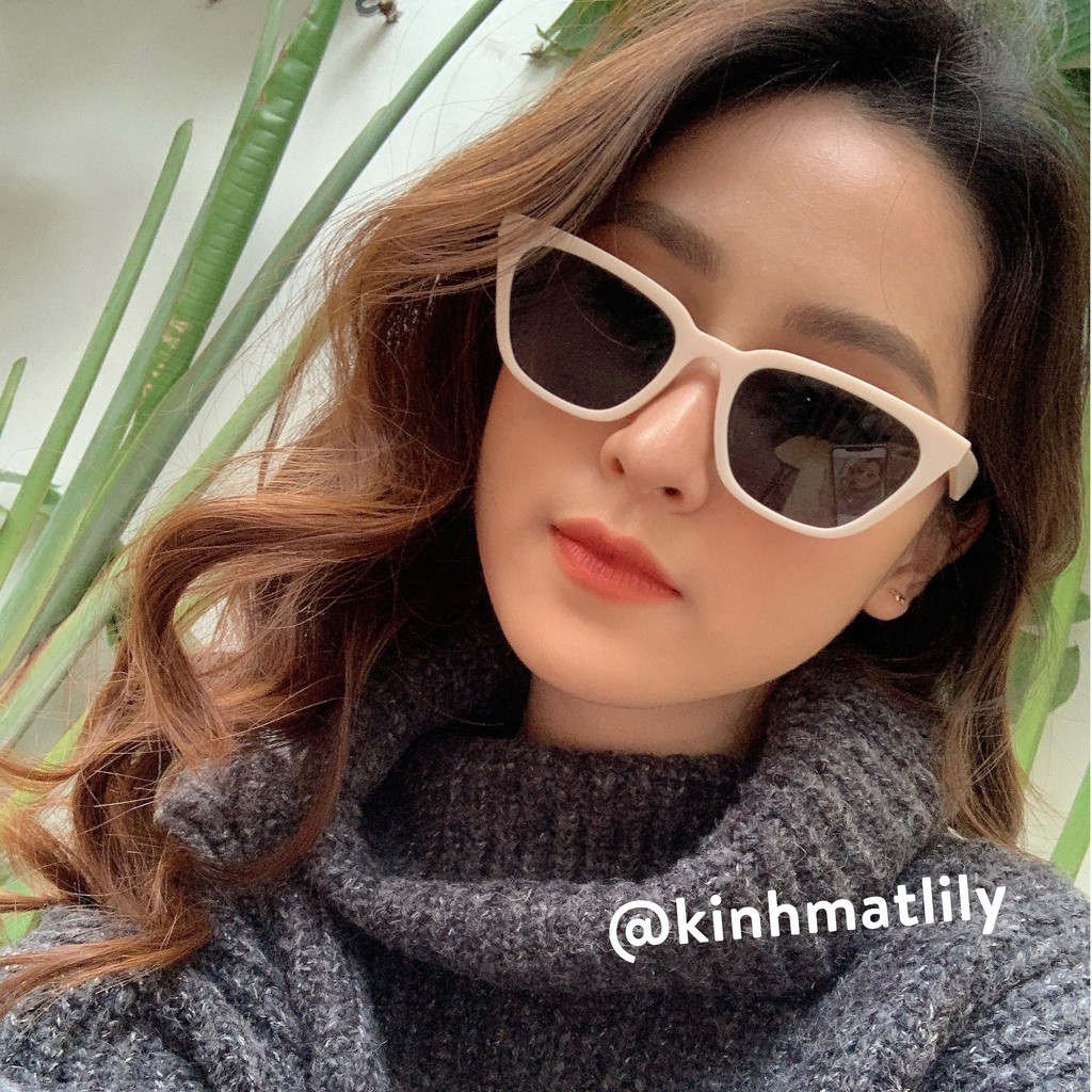 Kính mát nữ Lilyeyewear phong cách thời trang Hàn màu sắc thời trang AGAIL 88828