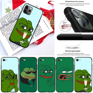 Ốp điện thoại silicon mềm in hình ếch pepe thích hợp cho iPhone 5 5S 6 6S 7 8 11 Pro Max Plus SE XR DX94