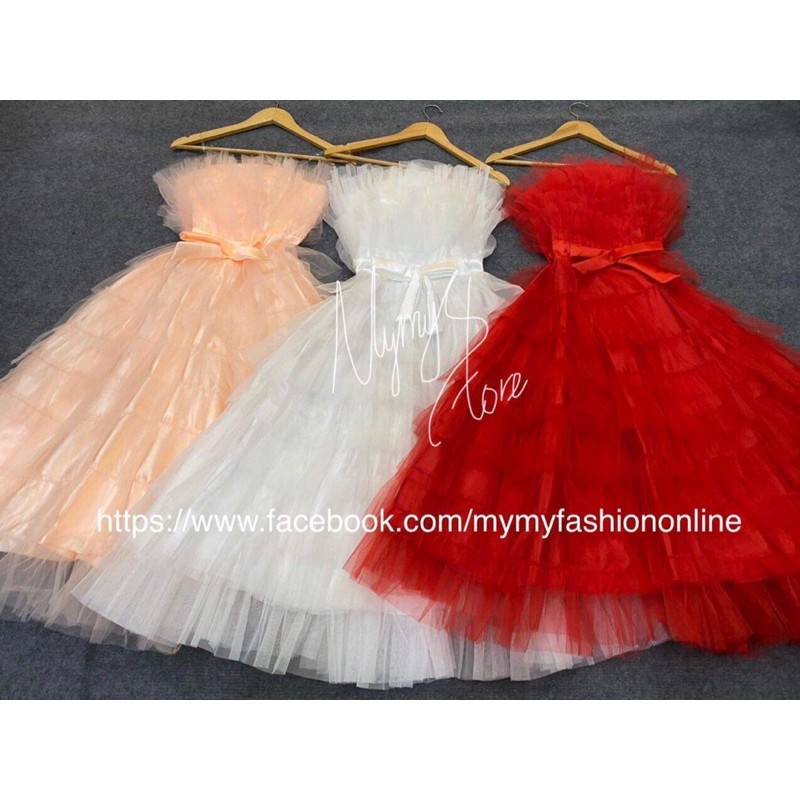 [Mã FATHANG5 giảm 10K đơn 50K] ĐẦM XOÈ LƯỚI XẾP TẦNG CAO CẤP - SIZE M/L đến 58kg - MS228V | BigBuy360 - bigbuy360.vn