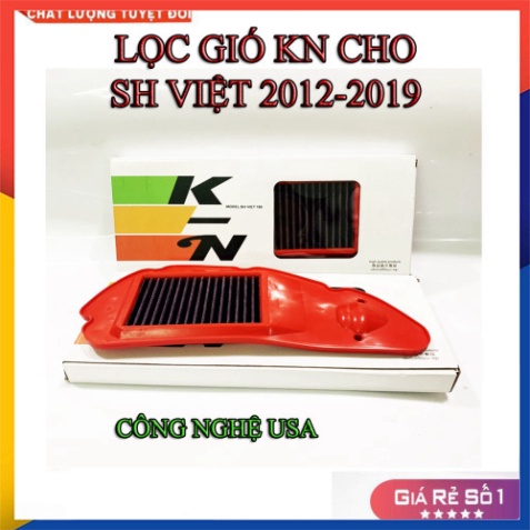 LỌC GIÓ K&amp;N CHO SH VIỆT NAM 2012-2019 ( HÀNG CAO CẤP)