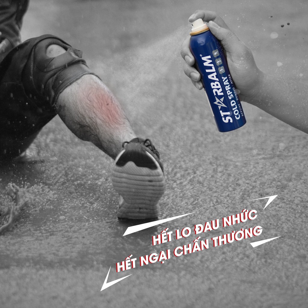 [CHÍNH HÃNG] Chai xịt lạnh STARBALM 150ml - Xịt giảm đau nhanh các chấn thương trong thể thao - Nhập khẩu Hà Lan