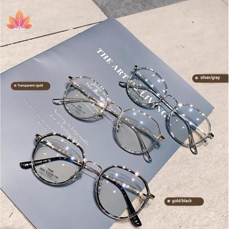 Kính chống ánh sáng xanh gọng kim loại thời trang