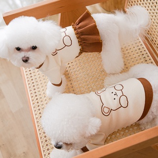 Đầm Hóa Trang Gấu Dễ Thương Cho Thú Cưng Shih Tzu