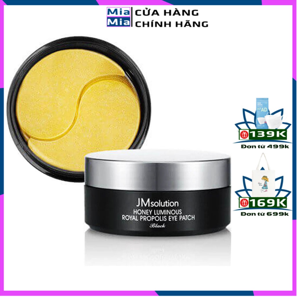 Mặt Nạ Mắt Mật Ong Jm Solution Honey Luminous Royal Propolis Eye Patch Giảm Nhăn Chống Lão Hóa Cấp ẨM