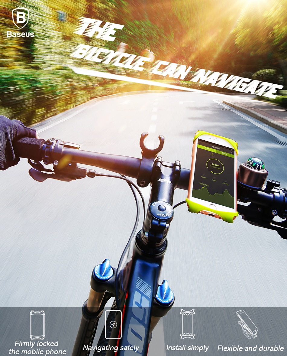 Baseus Bike xe đạp điện thoại Holder đối với iPhone XS Max Samsung S10 xe máy xe đạp điện thoại di động chủ sở hữu xe đạp di động chủ Stand