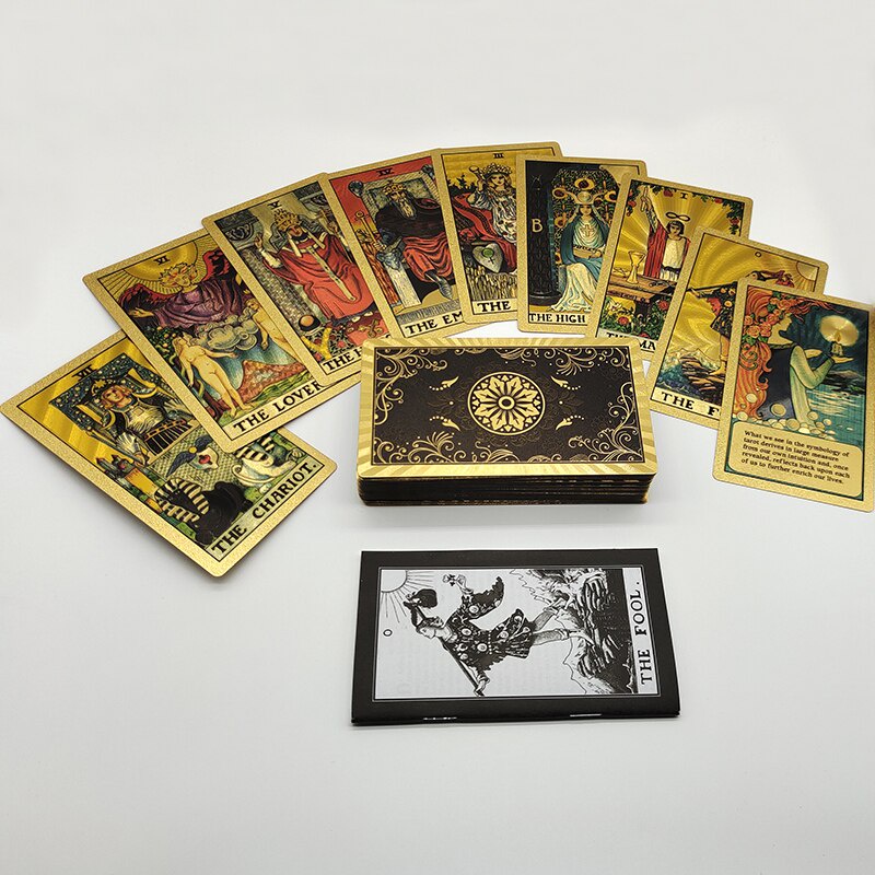 Bộ bài Gold foil Tarot The Fool phiên bản Cao Cấp