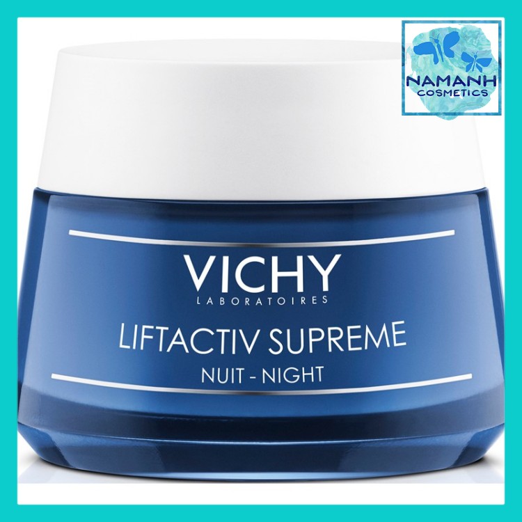 Kem dưỡng da ban đêm giúp trẻ hóa da, ngăn ngừa lão hóa, chống nhăn Vichy Liftactiv Supreme Night Anti- wrinkle 50ml