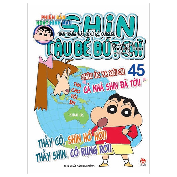 Sách - Shin - Cậu Bé Bút Chì - Hoạt Hình Màu - Tập 45