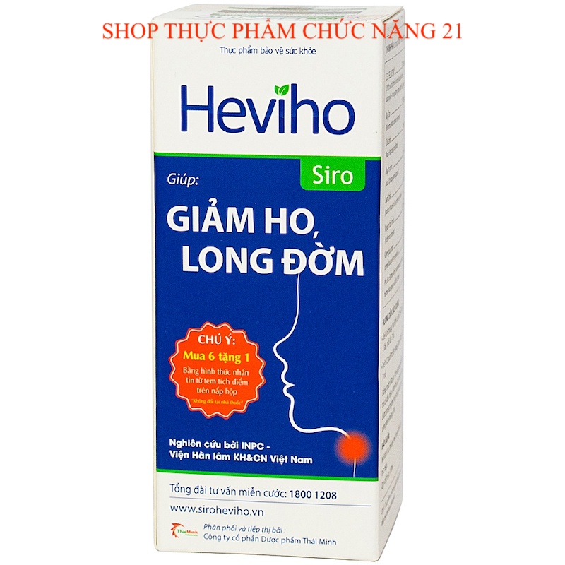 Siro HEVIHO Thai Minh 100ml - Khỏi lo bé ho đờm, tăng sức đề kháng cho trẻ.