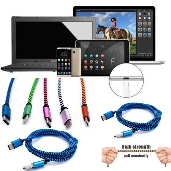 Dây Cáp Sạc Truyền Dữ Liệu Usb Type C/C Siêu Bền Tương Thích Với Điện Thoại Android/Samsung Huawei Xiaomi
