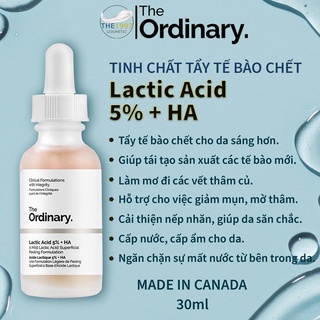 Tinh Chất Làm Sáng Da - The Ordinary Lactic Acid 5% + HA