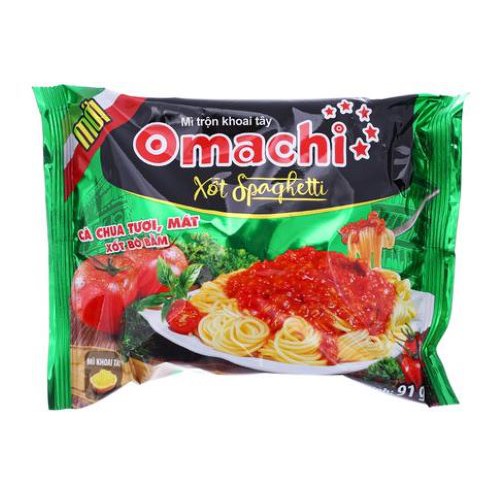 Mì Trộn Khoai Tây Omachi Xốt Spaghetti [Thùng 30 Gói]