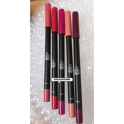 son bút chì siêu lì màu 3gs permanent lipstick không trôi không khô môi