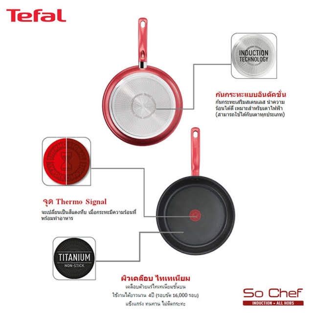 Chảo Chiên Tefal So Chef 24cm sâu lòng Chống Dính Vượt Trội (sale sốc)