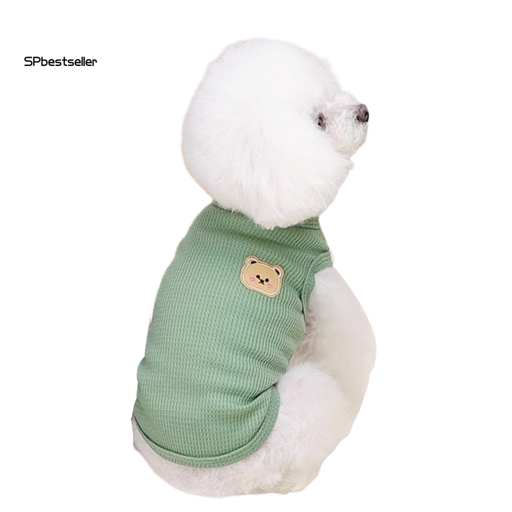 Áo Thun Polyester Cổ Tròn In Hình Gấu Thời Trang Mùa Xuân Cho Cún Cưng