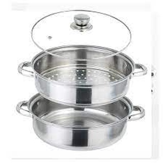 Nồi hấp inox 2 tầng size 28 cm