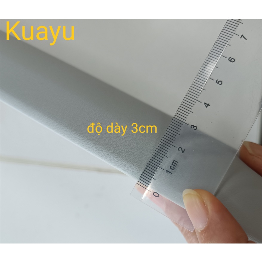 Tấm xốp dán tường nệm da cao cấp Kuayu trang trí đầu giường phòng ngủ chống va đạp,an toàn cho trẻ con 20x50x3cm