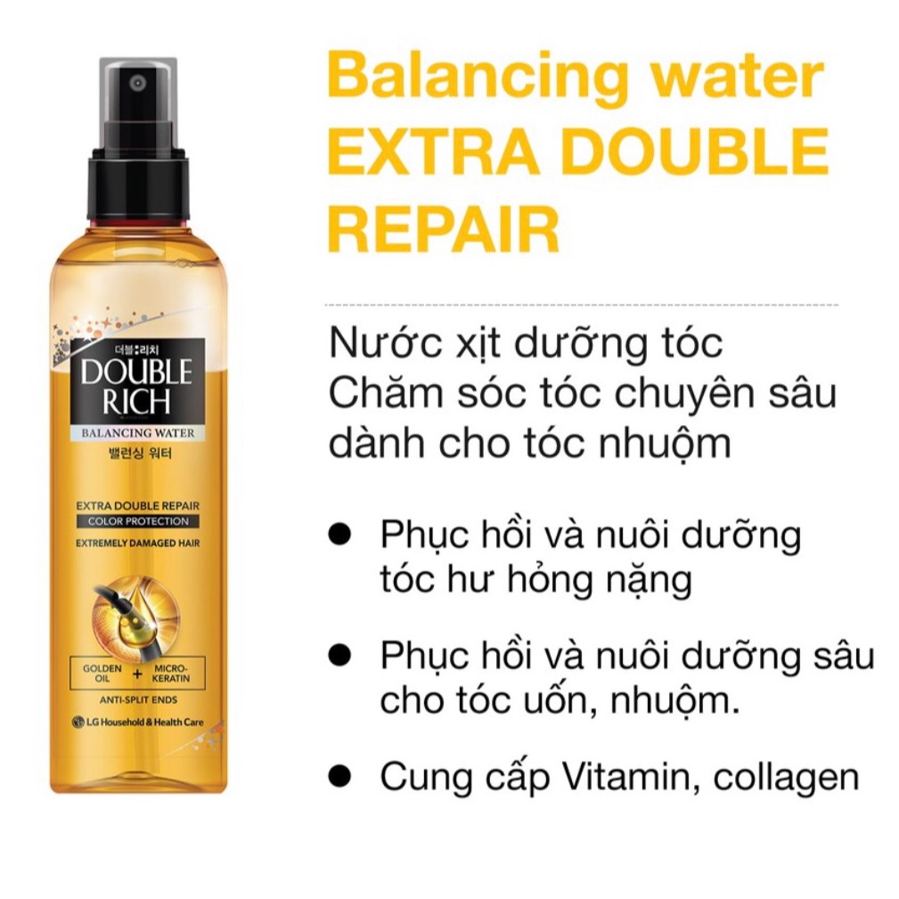 NƯỚC XỊT DƯỠNG TÓC DOUBLE RICH CHUYÊN SÂU CHAI 250ML