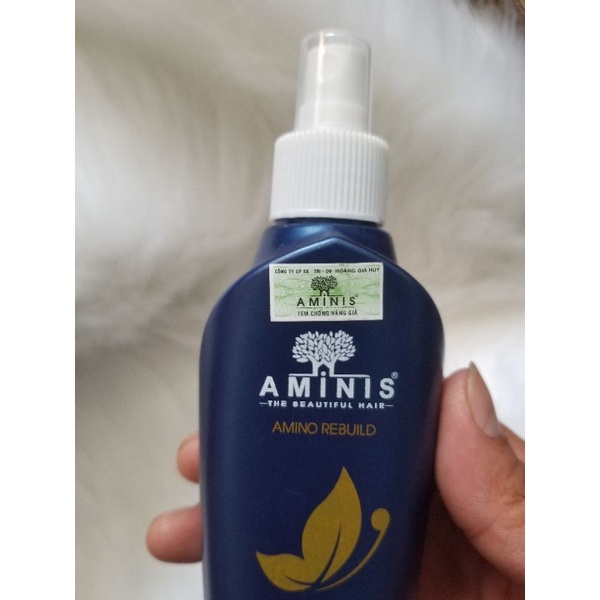 Xịt dưỡng tóc collagen aminis hàng chính hãng 220ml KKLICK77  tặng mặt nạ tế bào gốc