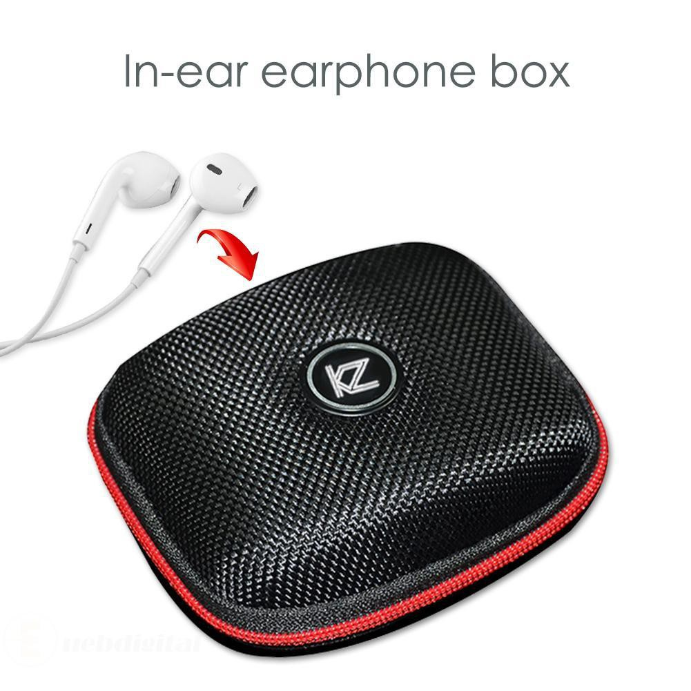 KZ In-Ear Music Earphones Storage Bag Organizer Braid Portable Earbuds Case