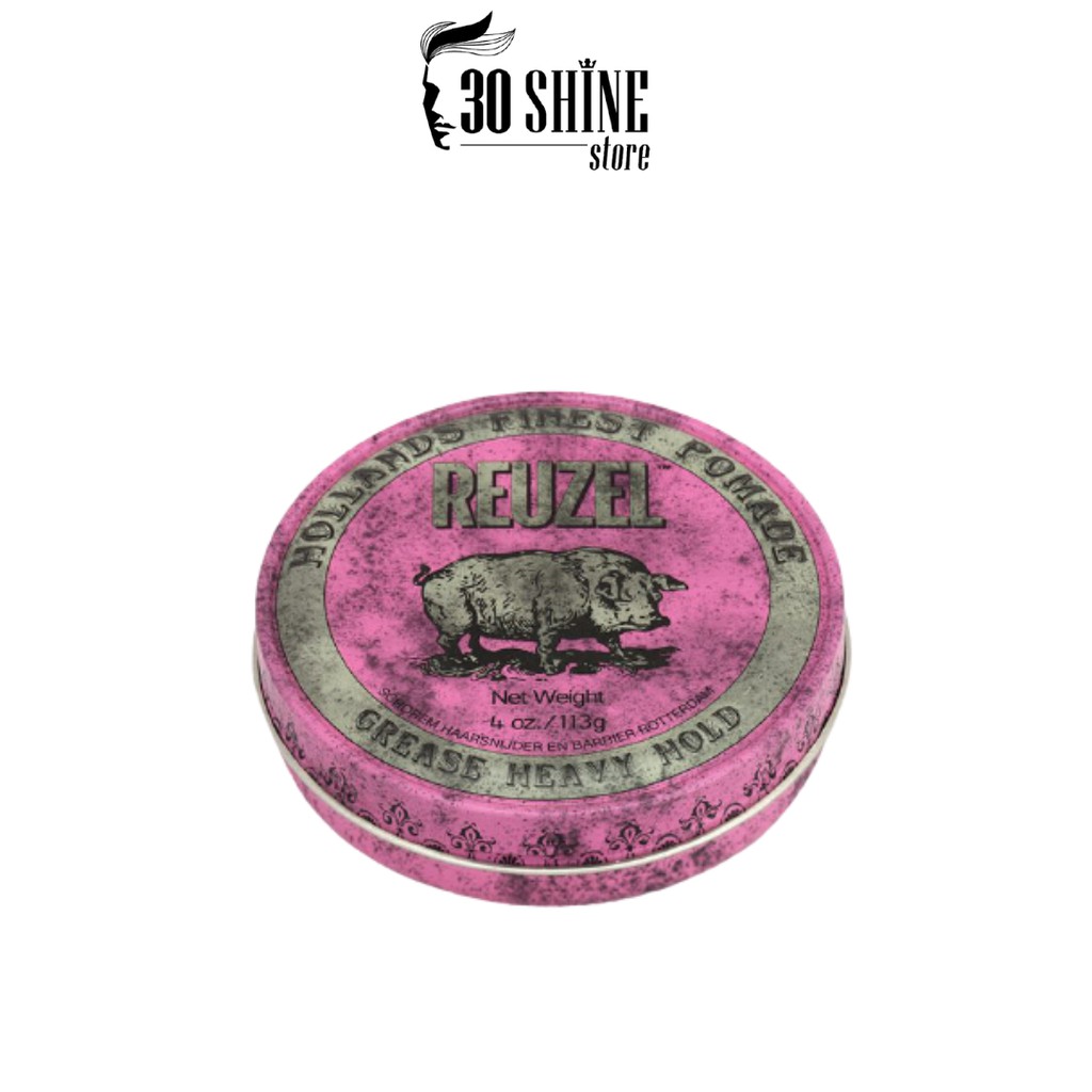 Sáp vuốt tóc Reuzel Pink Pomade GIỮ NẾP CỨNG - ĐỘ BÓNG MỜ - GỐC DẦU 35G