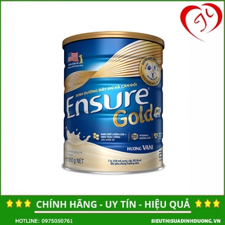 Combo 2 hộp sữa bột ensure gold abbott hương vani 850g