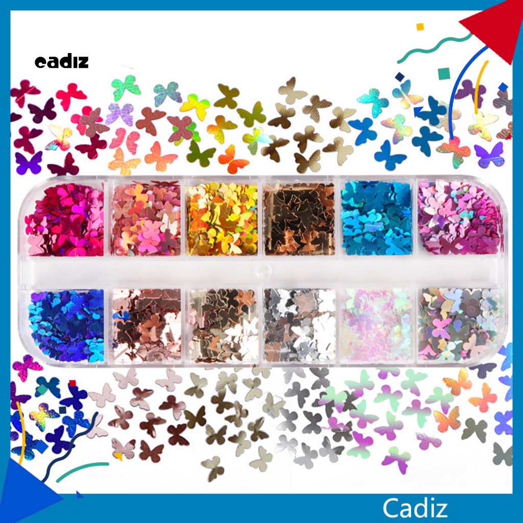 Phụ Kiện Trang Trí Móng Tay Hình Bươm Bướm Dễ Thương Bắt Mắt