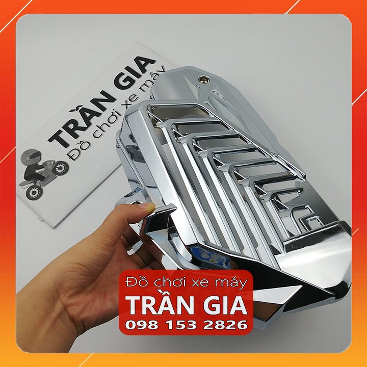 Ốp che két nước xe PCX 160 cc năm 2022 che quạt gió 160cc xi inox carbon cacbon - phụ kiện trang trí Honda