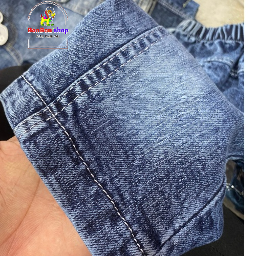 QT09, Quần đùi cho bé trai 3 tuổi, Quần đùi jean vải mềm Màu Xám cho bé size 10-25kg