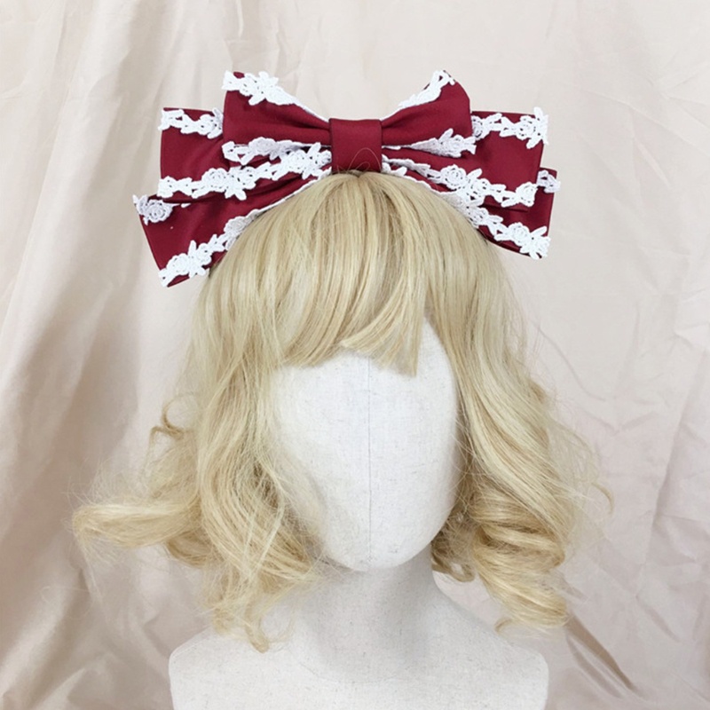 Băng Đô Nơ Ren Hóa Trang Cô Hầu Gái Phong Cách Gothic Mới Lạ