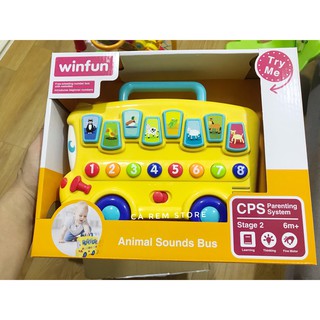 Xe bus dạy bé học số và nhận biết con vật Winfun