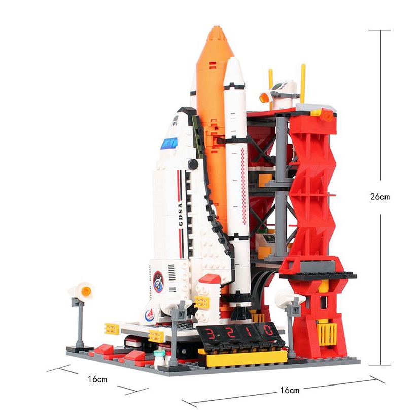 Bộ đồ chơi xếp hình tên lửa 679 mảnh DIY dành cho trẻ em