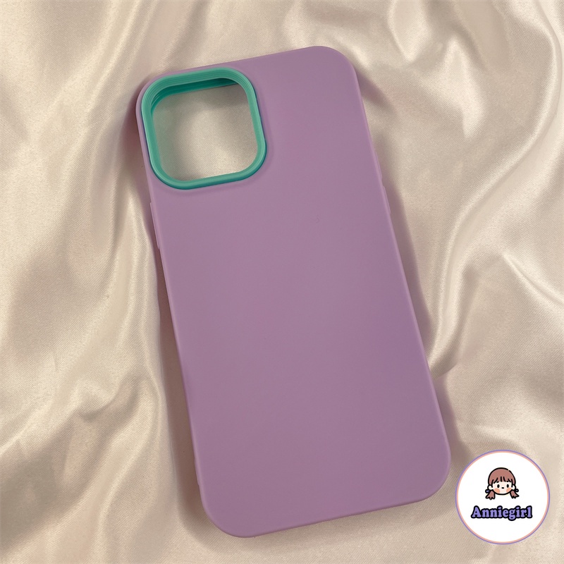 Ốp Điện Thoại Silicone Mềm Màu Macaron Chống Sốc 3 Trong 1 Cho Iphone 14 13 12 11 Pro Max X XR 8 7 Plus