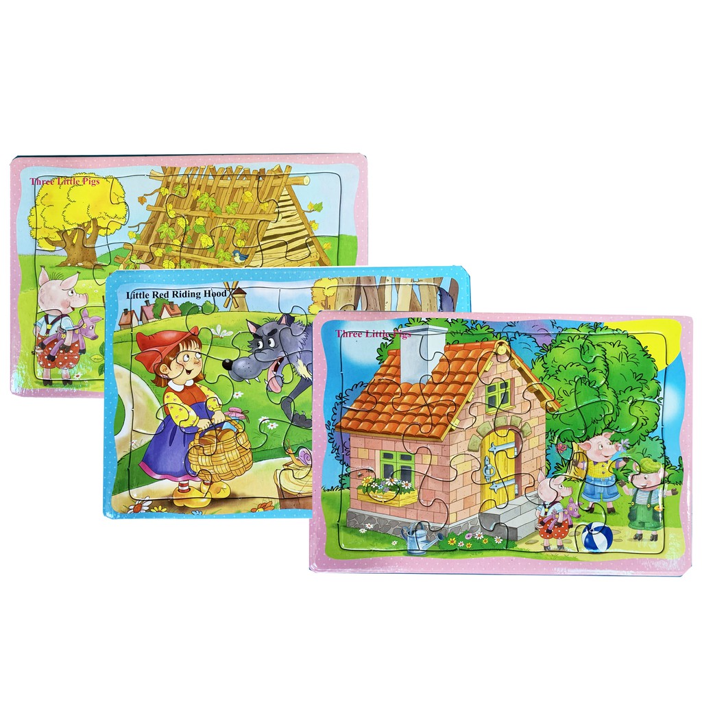 Tranh xếp hình 12 mảnh ghép: côn trùng, cá, phương tiện giao thông. Hàng Việt Nam chất lượng cao.